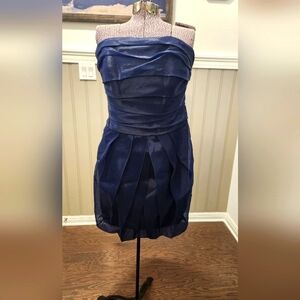 White By Vera Wang Navy Blue Dress Size 16